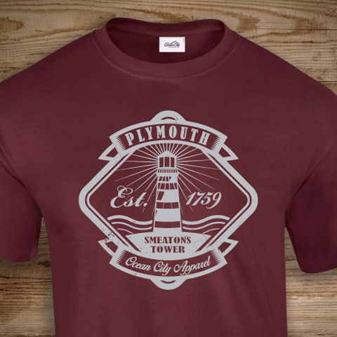 Ocean City Apparel PlymouthSmeaton's Tower T Shirt